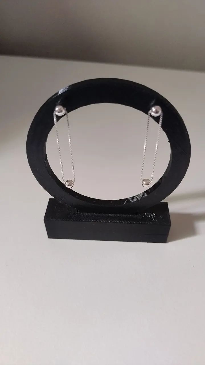 Brinco Passante Bolinha Prata 925 Original - Minimalista
