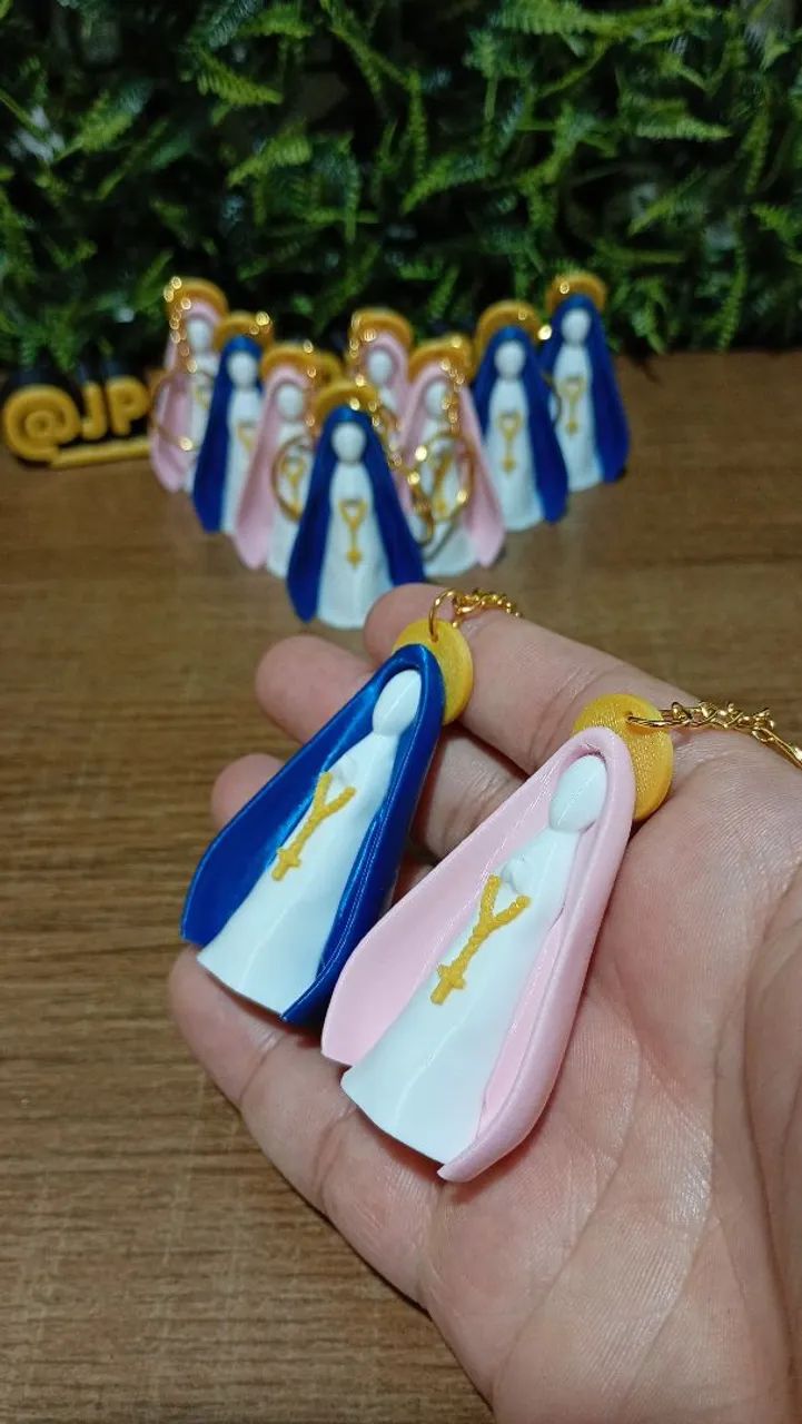Kit com 10 chaveiros de Nossa Senhora Aparecida - Foto 3