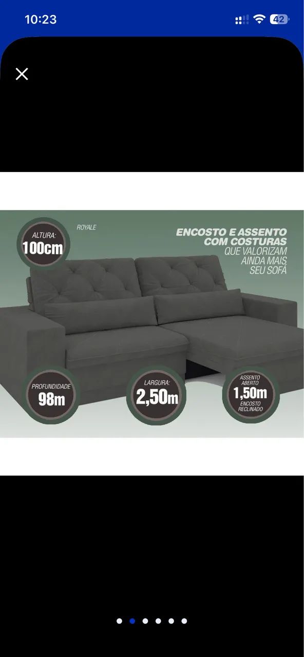 Sofá retrátil 
