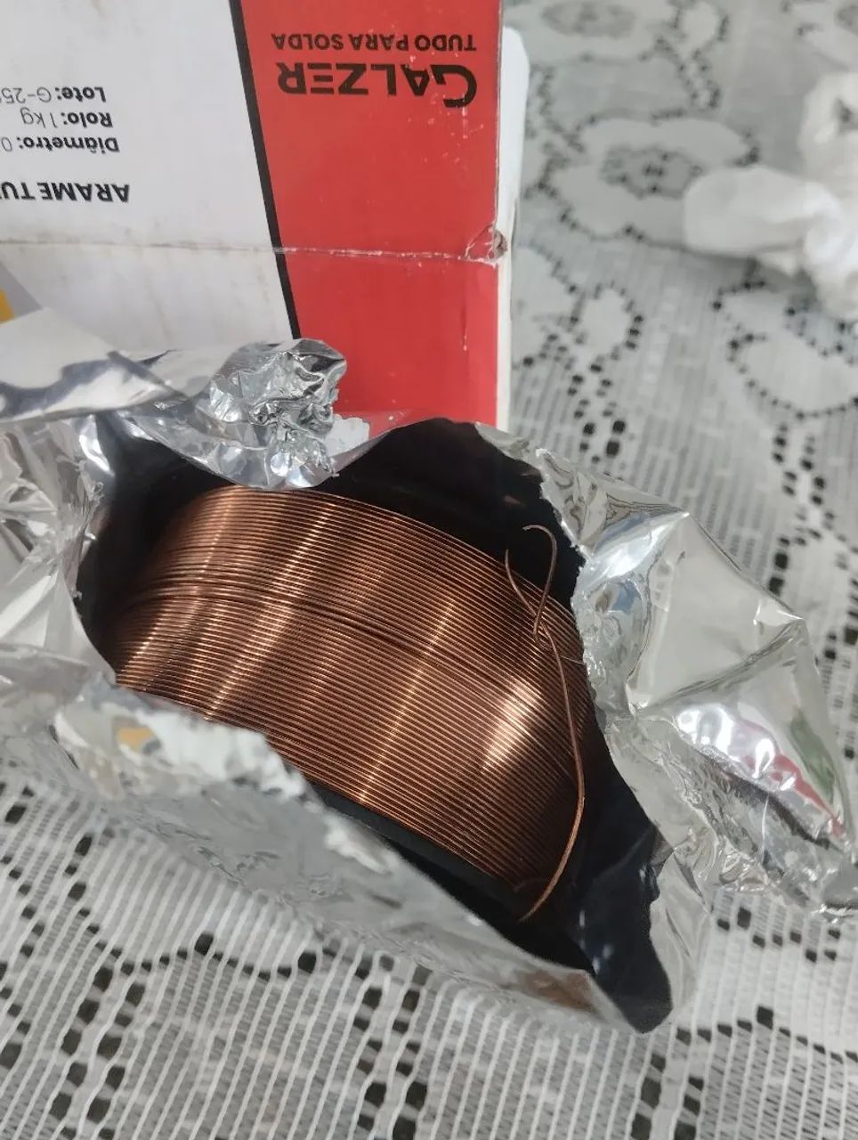 Arame de solda MiG com gás  - Foto 2