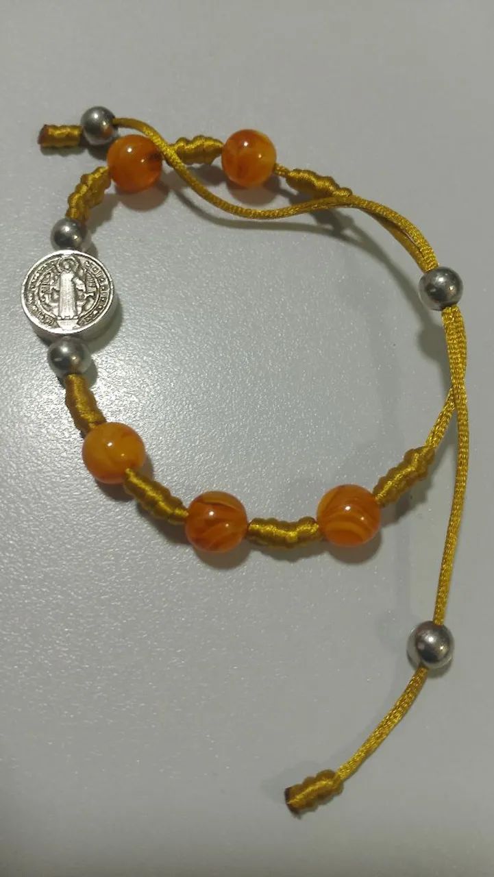 Pulseira 7 nós com ou sem medalha - Foto 5