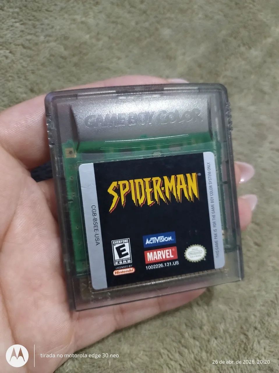 Spiderman game boy color original 