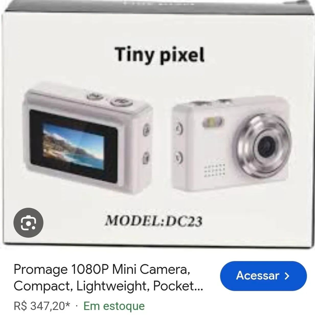 Mini câmera digital portátil 