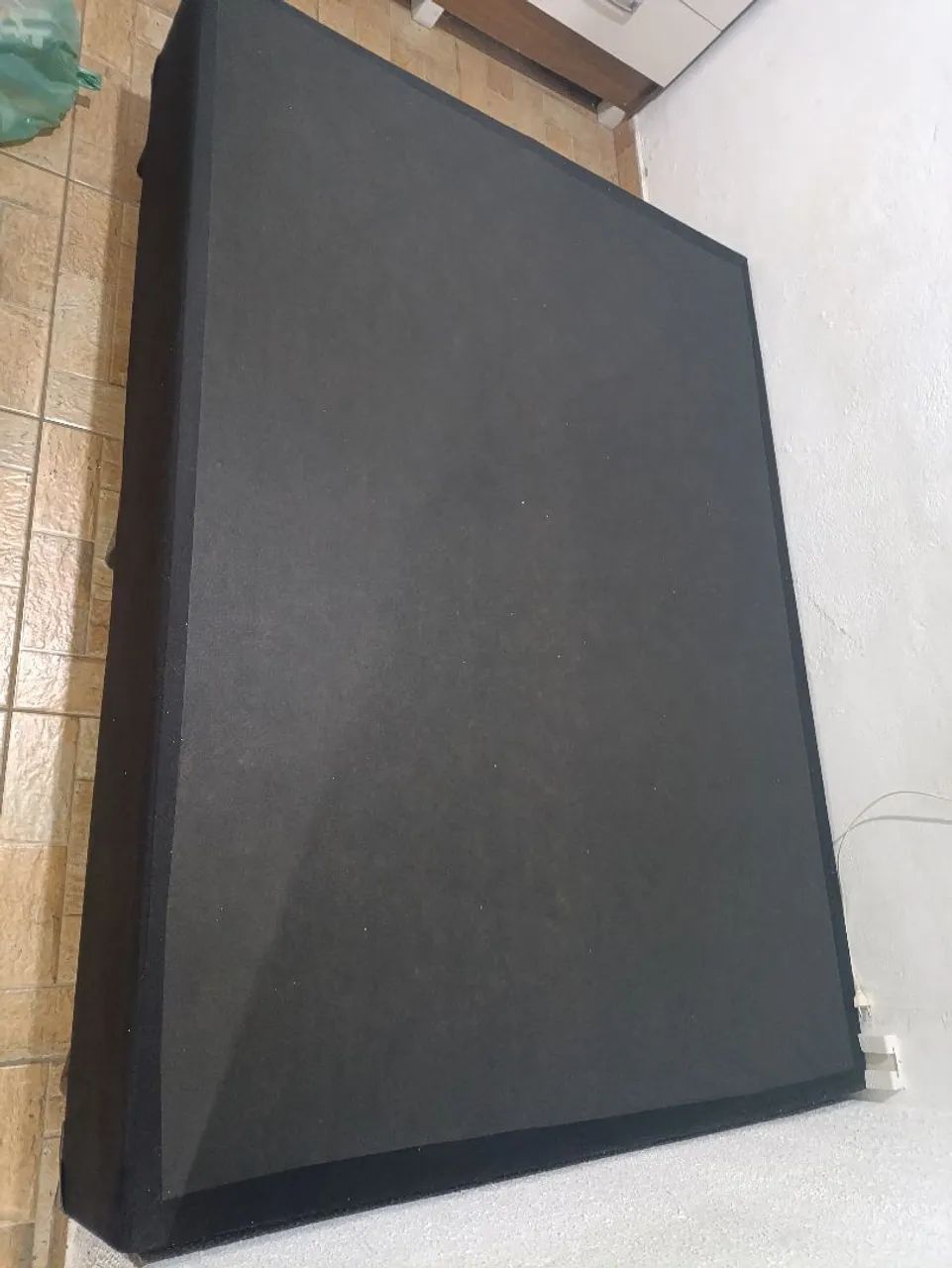 Cama box casal com colchão 