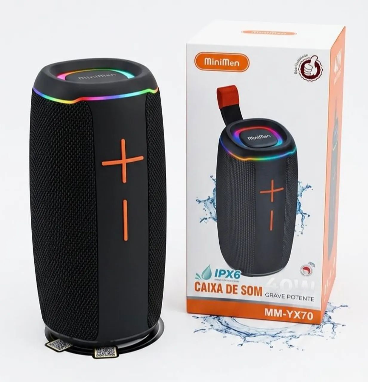 Caixa de som Bluetooth 40w Super Bass - Foto 2