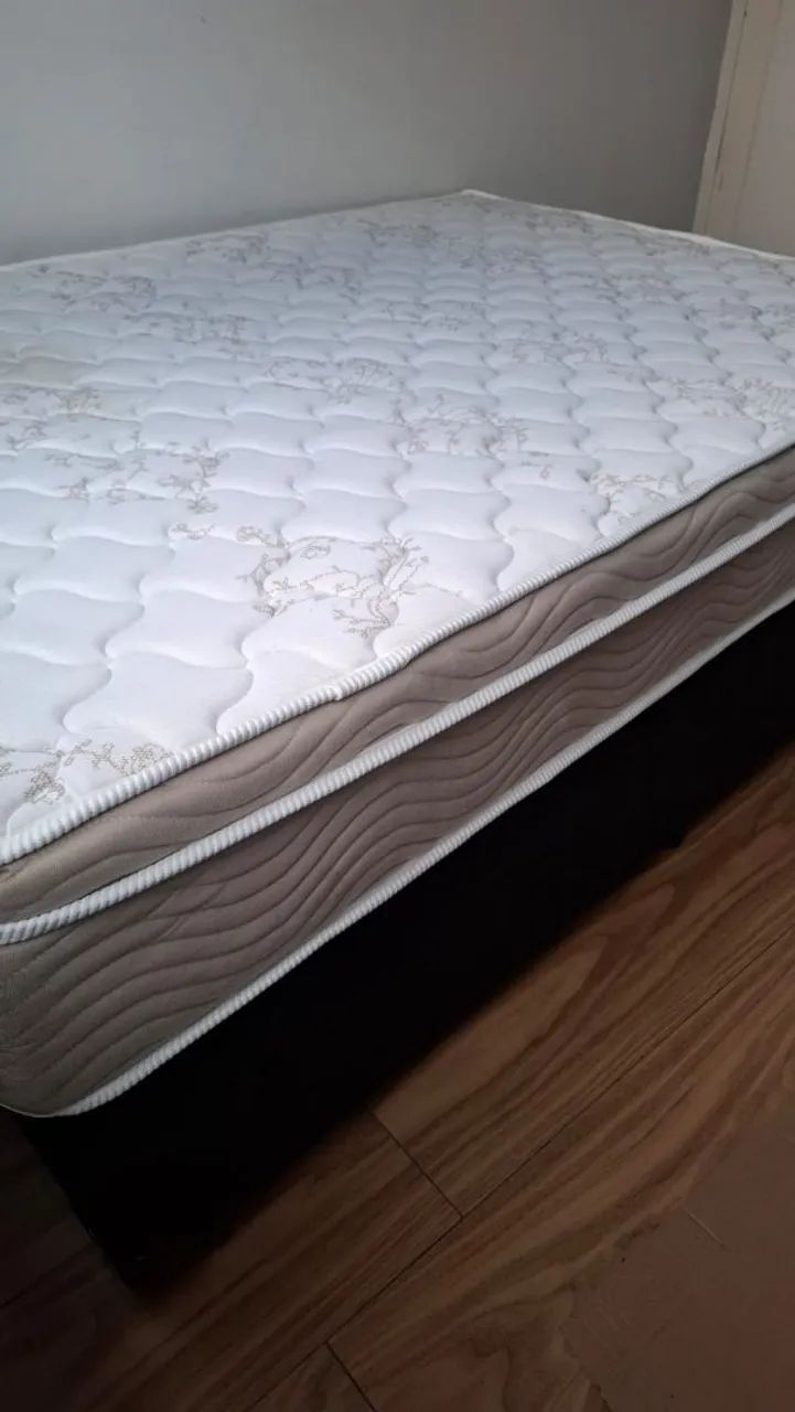 Cama Box Baú Colchão Ortobom Airtech Springpocket+Kit lençol - Foto 2