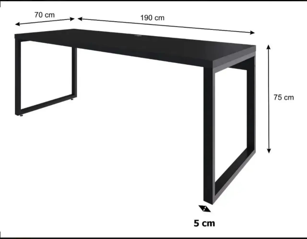 Mesa bancada 190x70x75cm  - Foto 2