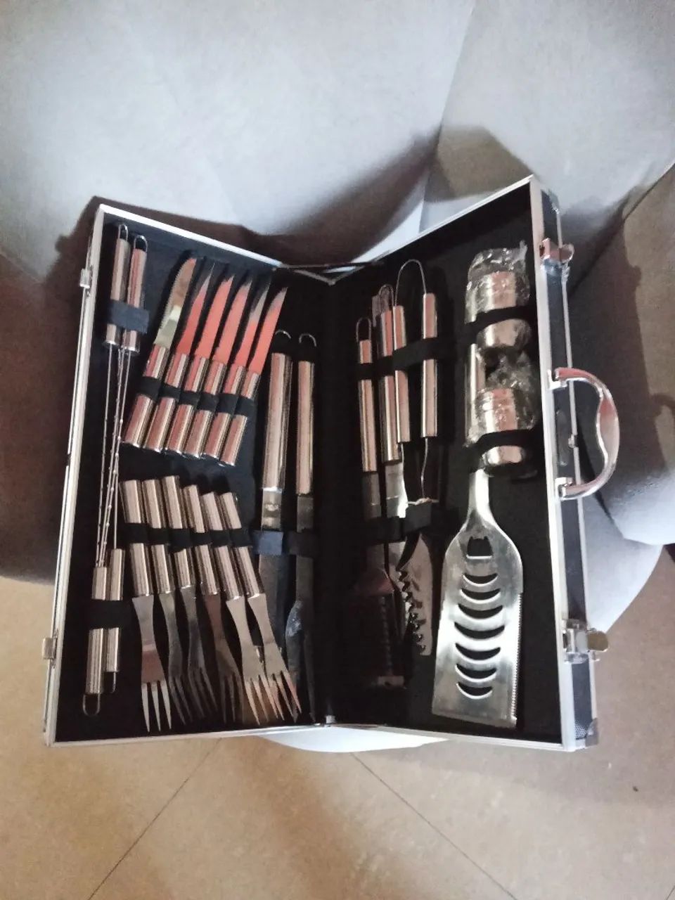 Kit de churrasco professional completo