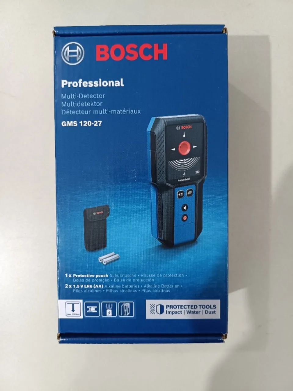 Bosch GMS120-27 Scanner de parede (detector de materiais) Novo