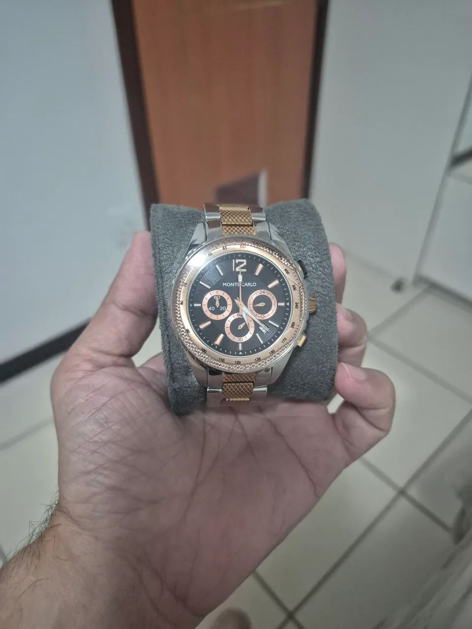 Relógio Monte Carlo Cronógrafo 43 mm