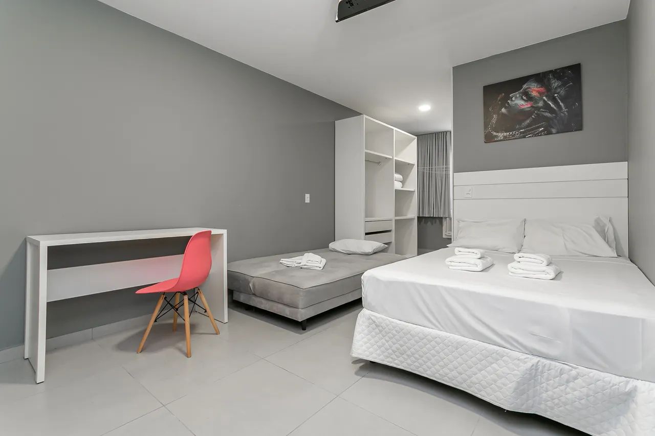 Studio mobiliado de 35 m² no Centro de Florianópolis, pronto para morar e facilitar sua ro - Foto 2