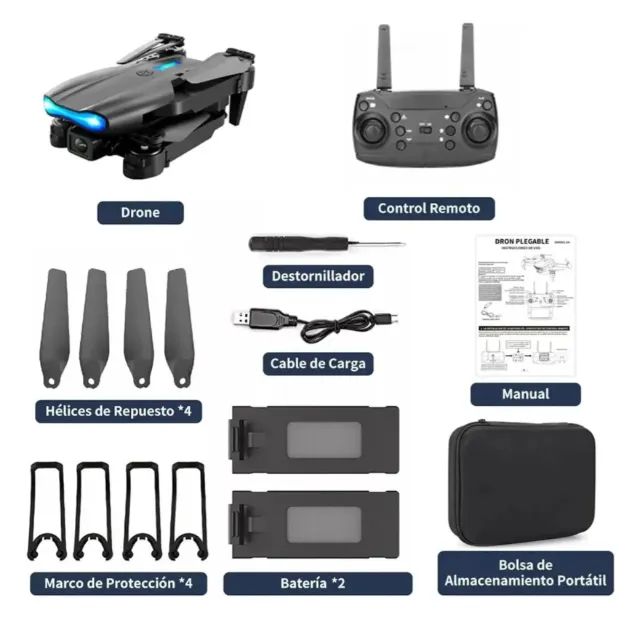 Drone DLI E99 Mini com Câmera Dupla HD e Controle Remoto Drone DLI E99 Mini com Câmera Dup - Foto 2