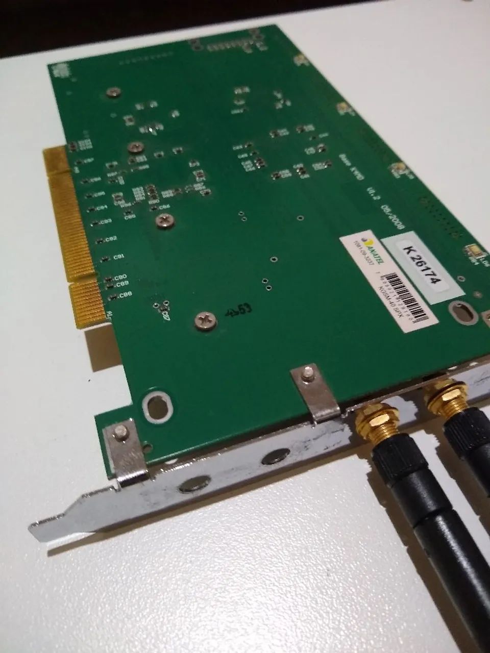 Placa Interface Industrial PCI Com Módulo De Fibra Óptica Rara - Foto 3