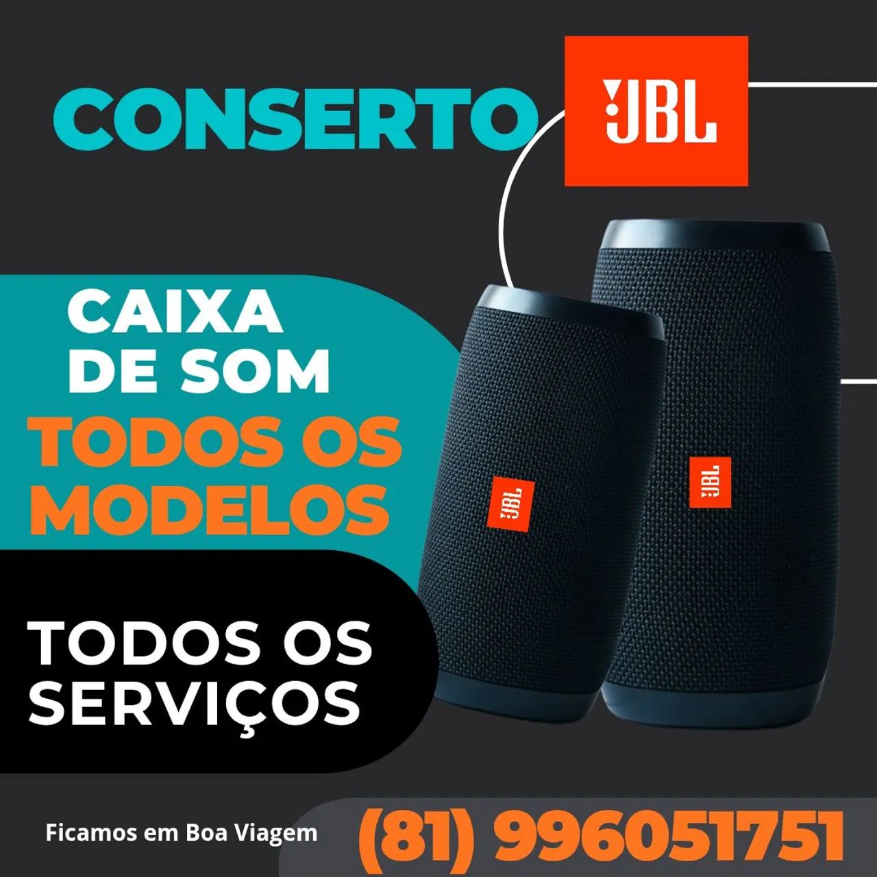 Conserto de som JBL