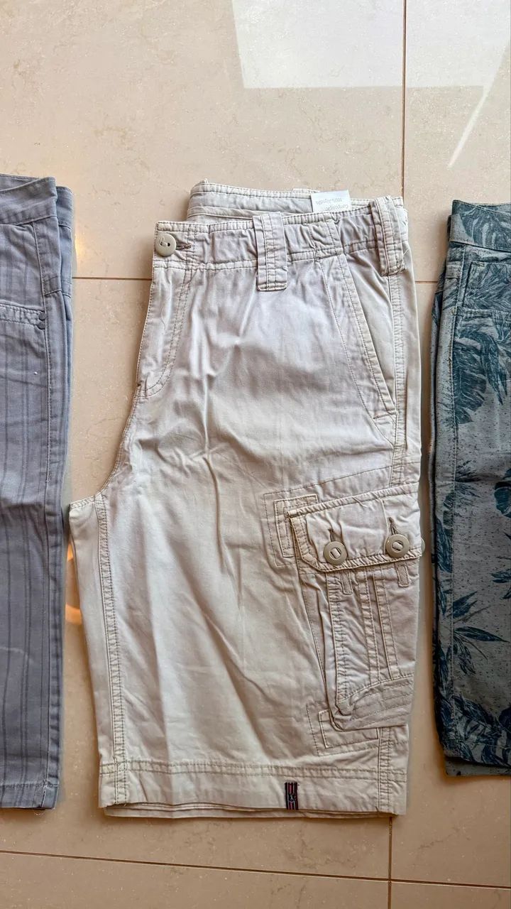 Kit com 3 bermudas tamanho 44 - Foto 3