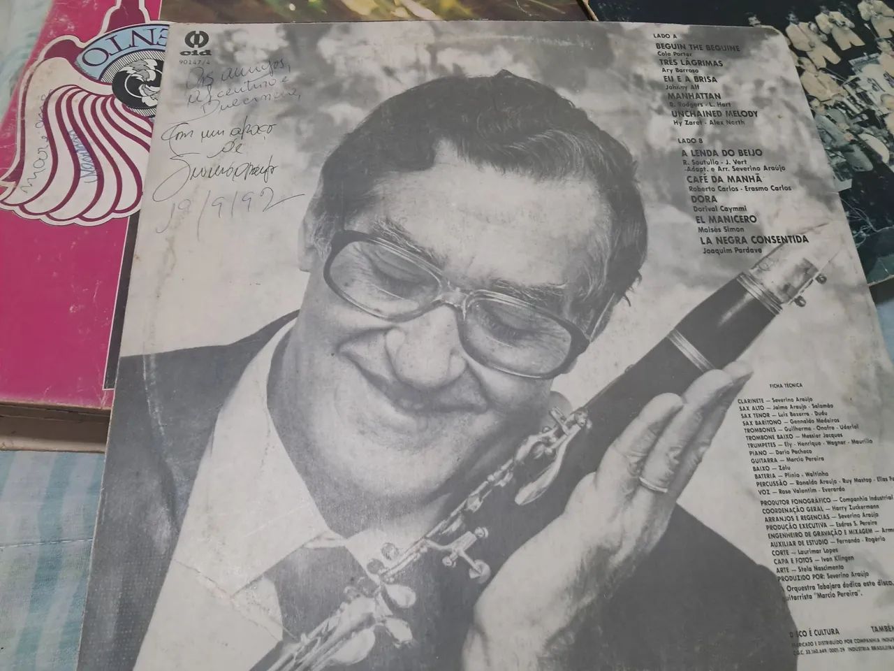 Disco vinil autografado pelo maestro Severino Araújo.  - Foto 2