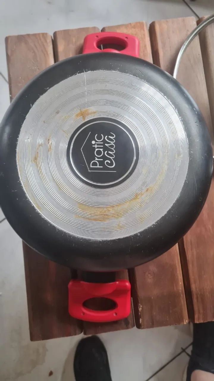 Panela Wok Pratic Casa com Tampa de Vidro - Foto 3