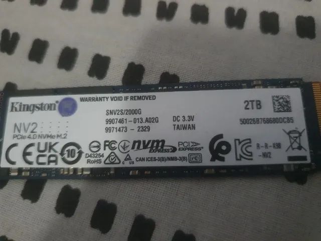 SSD 2TB Kingston original - Foto 2