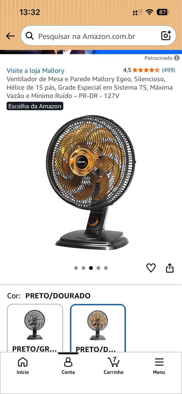 Ventilador Mallory 15 pás turbo  - Foto 2