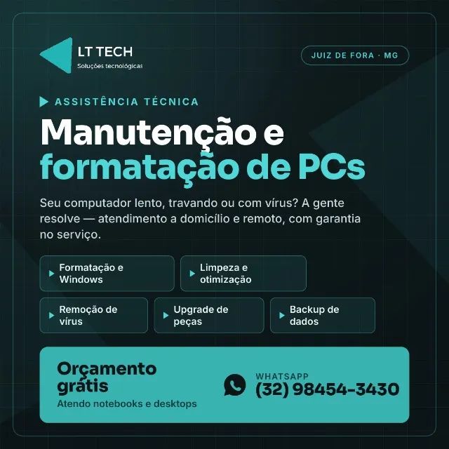 Suporte de Informática e formatação