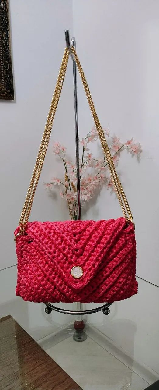 Bolsa em crochê  - Foto 3