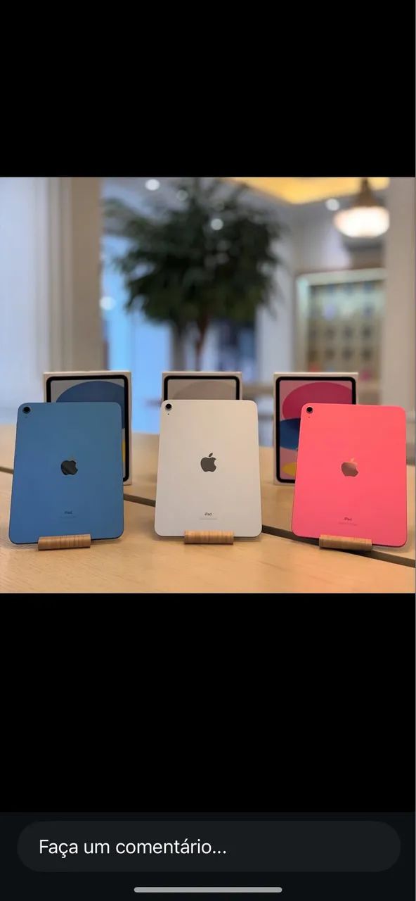 ipad 11 128Gb, azul silver e rosa 