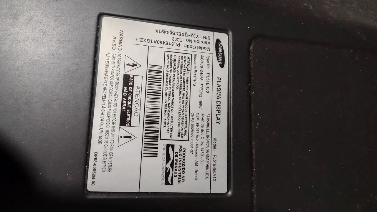 Tv Samsung 51 com defeito  - Foto 4