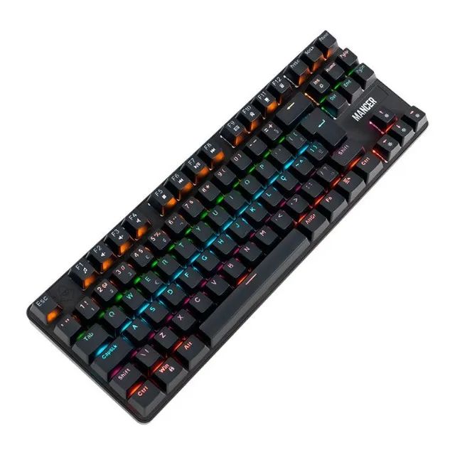 Teclado mecanico switch vermelho