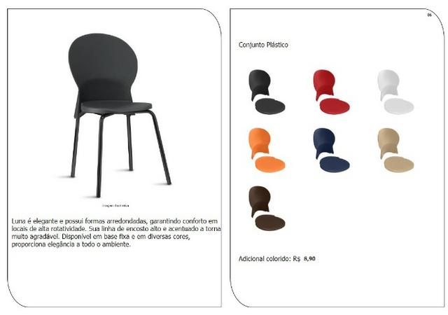 Cadeiras de escritório, linha office, praça alimentação, cadeira - Foto 5