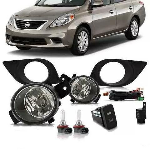 Kit Farol Milha Auxiliar Neblina Versa 2011 2012 2013 2014