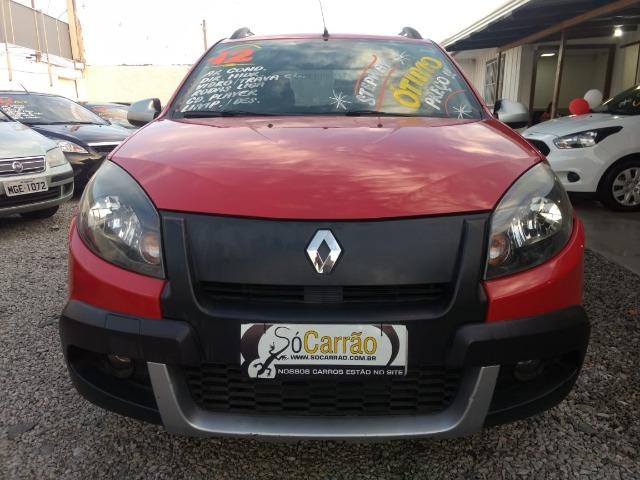 Renault sandero stepway 2012 completo financio e aceito trocas - Foto 3