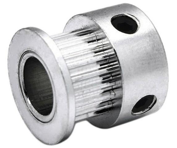 COD-CP381 Polia Gt2 20 Dentes Furo 5mm Impressora 3d Reprap 6mm Largura Arduino Robotica - Foto 3