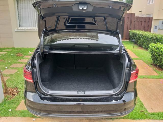 VW Virtus 1.0 200 TSI Comfortline Automático 2018/18 preto + Tech II - Foto 9
