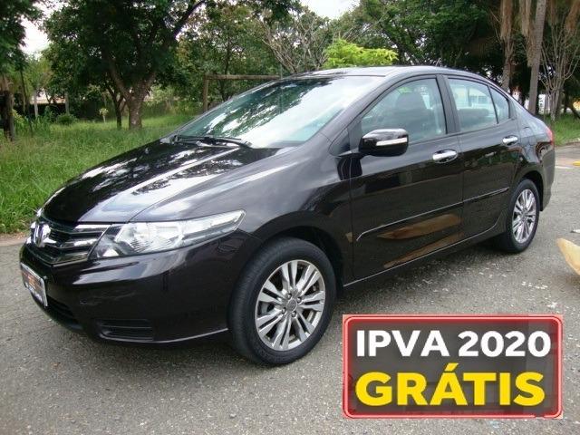 Honda city ex 1.5 automatico - 2013 - completo + paddle shift - ipva pago 2020