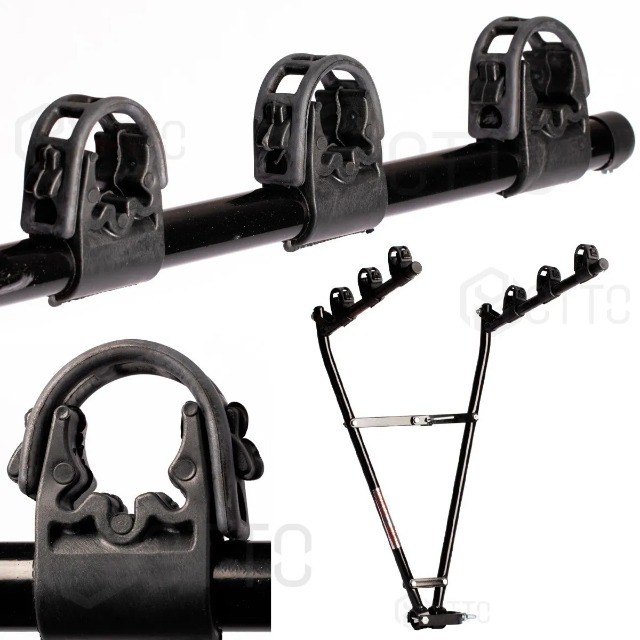 Suporte Transbike V De Engate Bola Reboque Para 3 Bikes