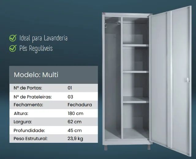 Armário Multiuso - Armário de Produtos de Limpeza
