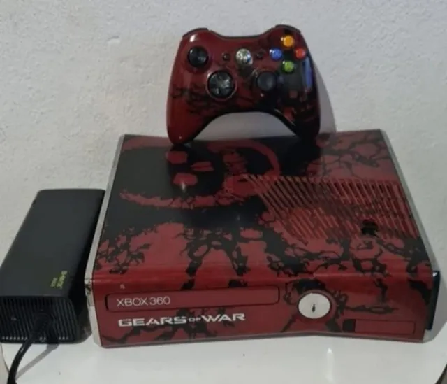 Console Xbox 360 Slim Edição Limitada Gears Of War (SEMINOVO