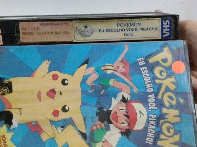 fita VHS Pokémon - Eu Escolho Você, Pikachu! (dublado)