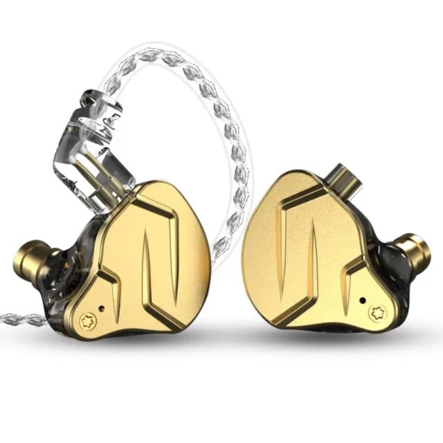  Fone de Ouvido KZ ZSN PRO X Gold - 4 Drives com Reforço de Grave