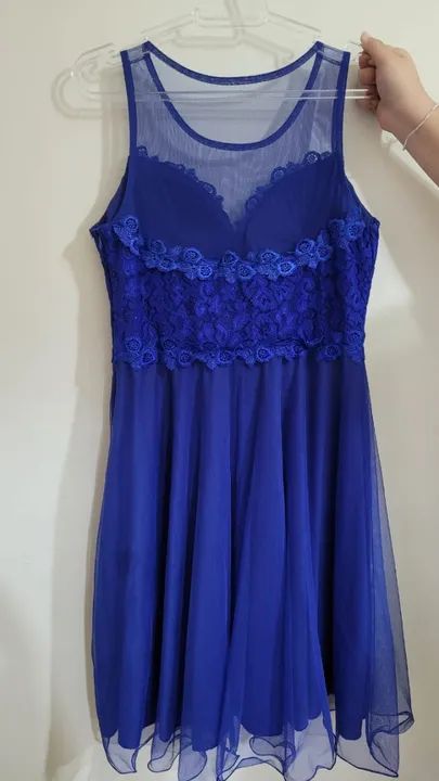 Vestido de festa curto azul  - Foto 2