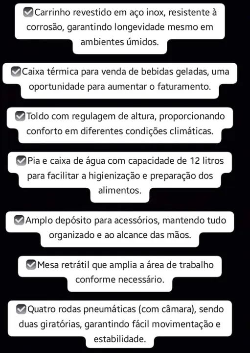 Carrinho ambulante (ótima oportunidade) - Foto 3