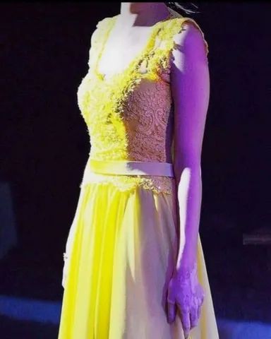Vestido amarelo aluguel 