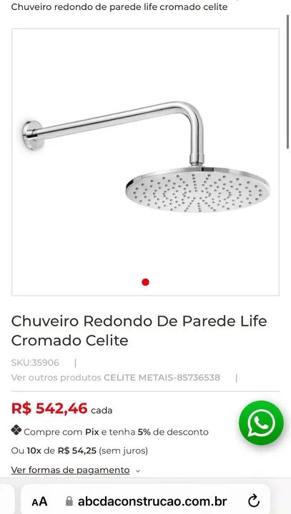 Chuveiro para área externa. - Foto 3