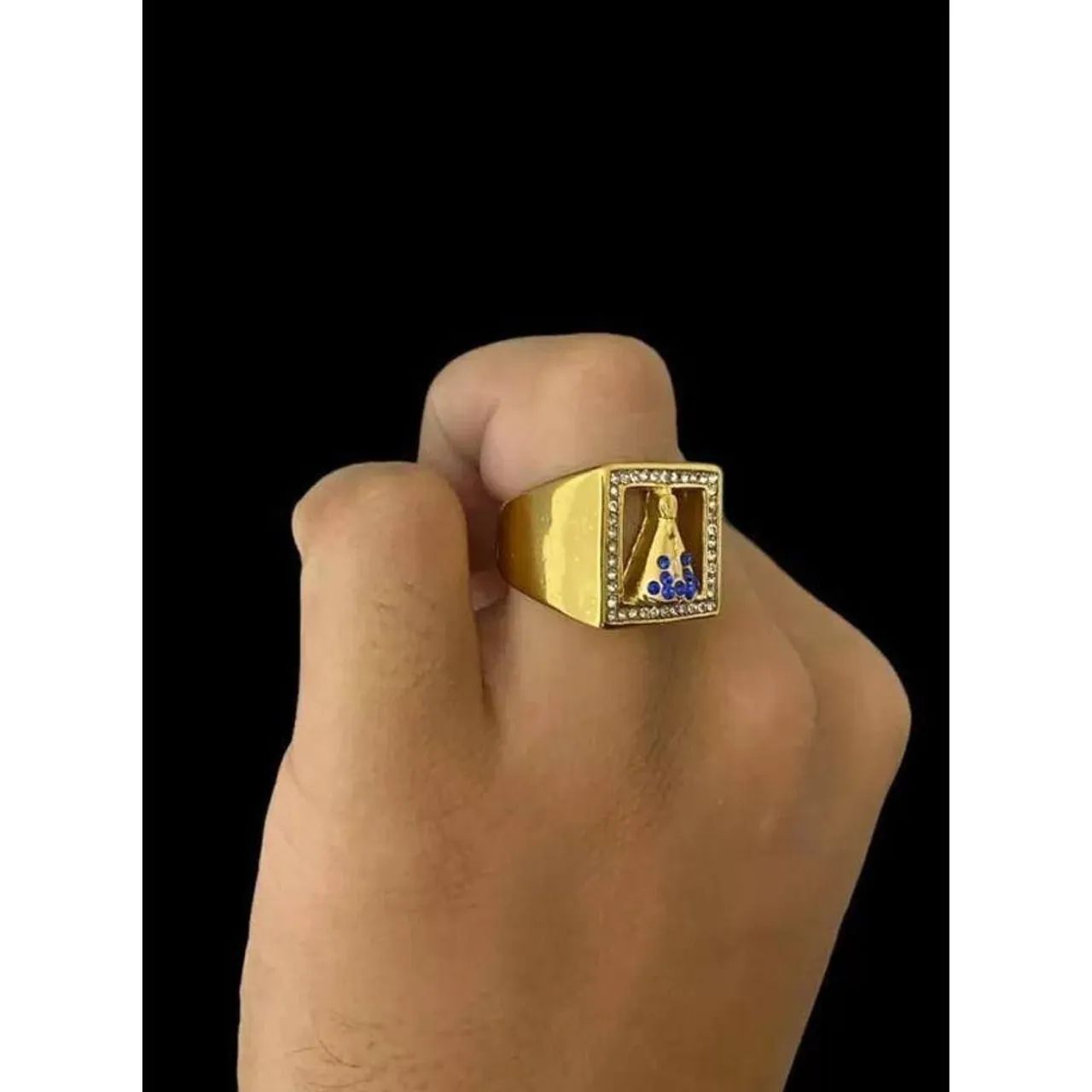 ANEIS MASCULINOS EM AÇO - Foto 2