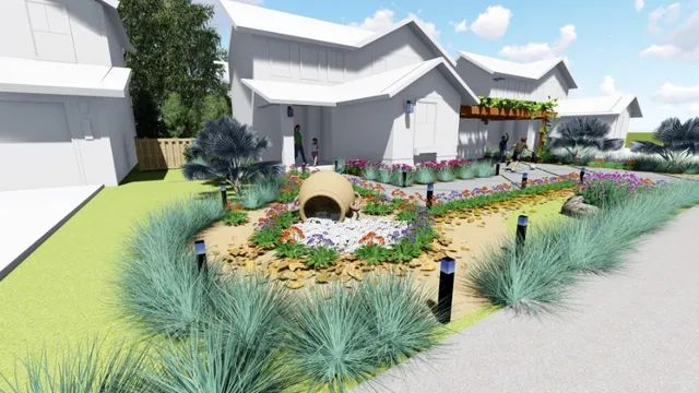 jardins,pergolados,pisos detalhados ,bem projetados,integrando com vegetação externa