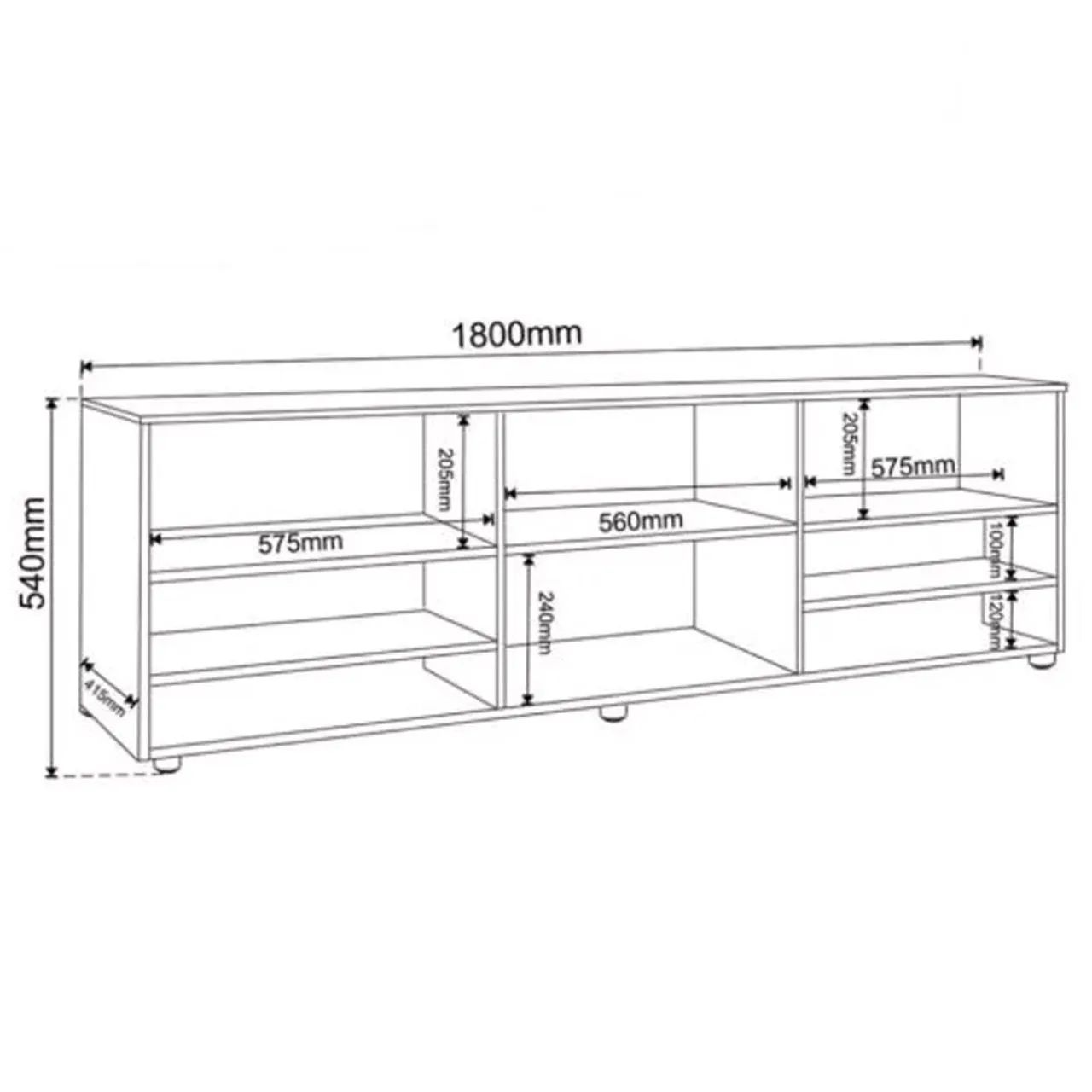 Rack  para TVs até 55 Polegadas Mel rf86 - Foto 3