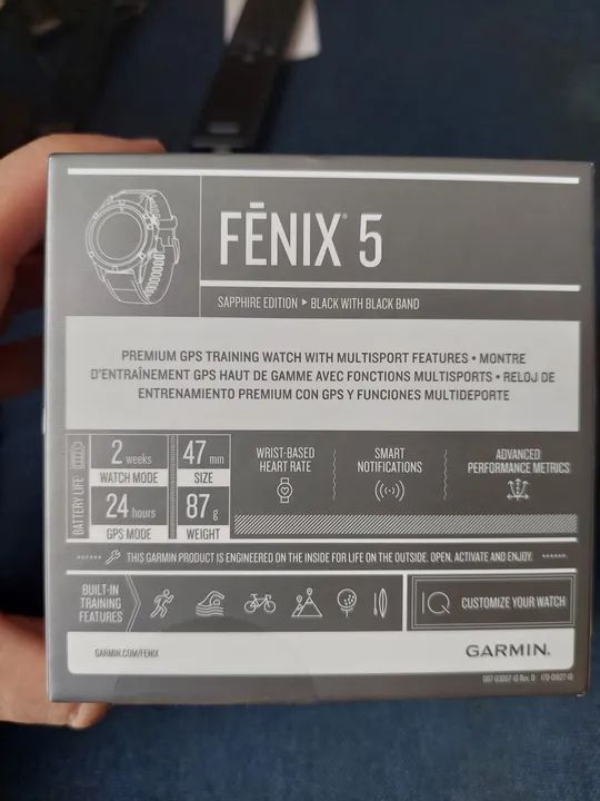 Relógio Garmin Fenix 5 Sapphire - Foto 4