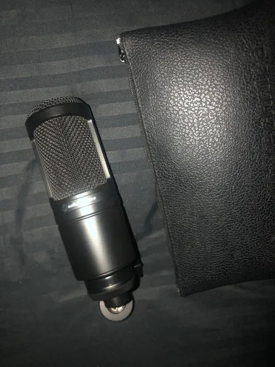 Kit Microfone Audio Technica AT2020 + FONE AUDIO TECHNICA ATH-M20x - Foto 2