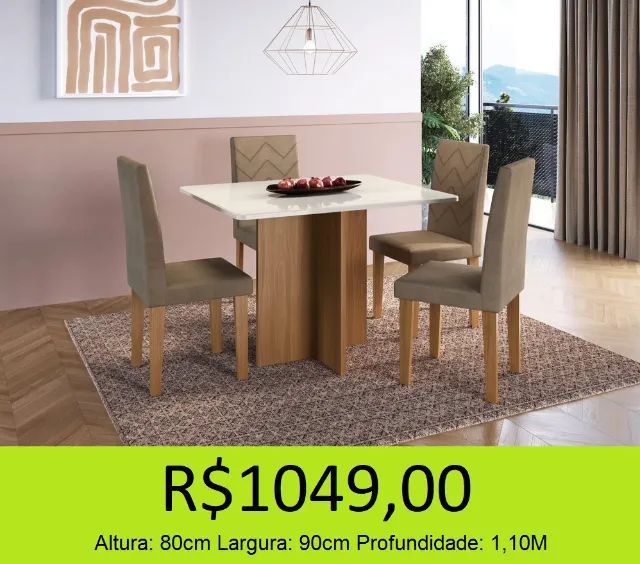 Mesa de jantar - a pronta entrega - aproveite 