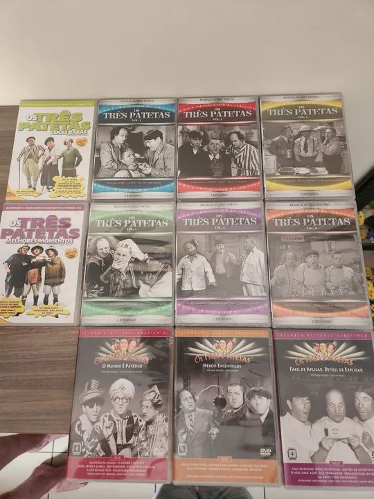 11 DVD Os Três Patetas